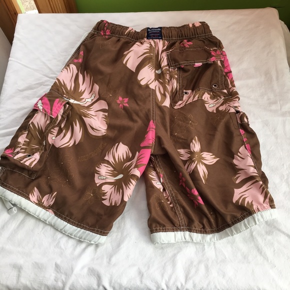 Abercrombie & Fitch Floral Tugger Board Shorts, L - Picture 2 of 8